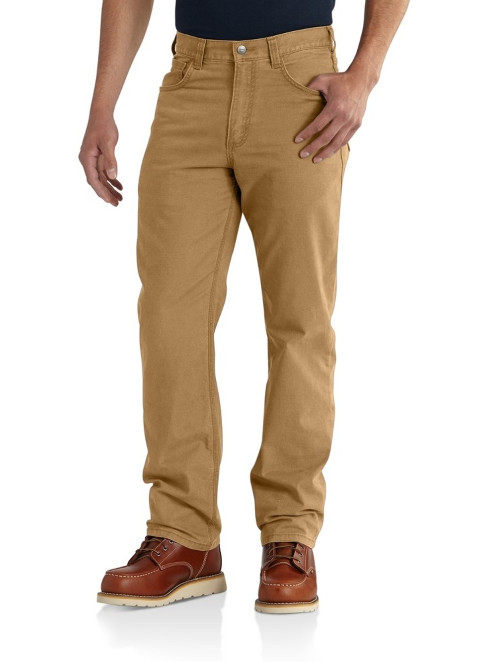 Carhartt Men's Relaxed Straight Rigby Canvas 5-Pocket Pant in Hickory 31x32